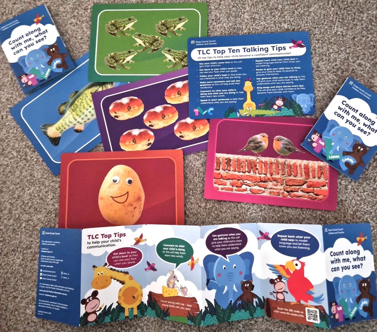 Talk, Listen, Cuddle Number Rhyme Cards